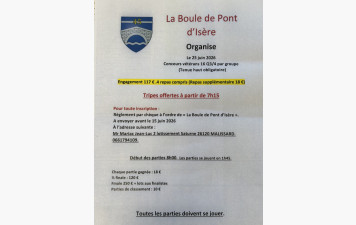 La Boule de Pont d’Isere